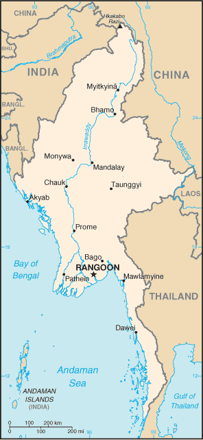 Myanmar Map